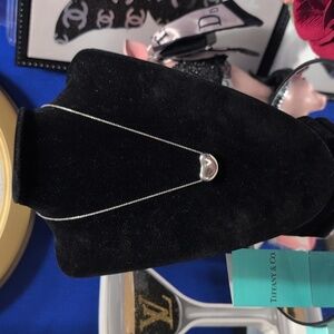 Tiffany & Co. X Elsa Paretti 925 Sterling Silver Necklace With Iconic Bean (Lg)